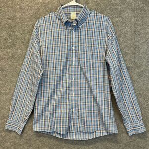 BROOKS BROTHERS Milano Fit Non-Iron 100% Supima Cotton Plaid Shirt Men’s Medium